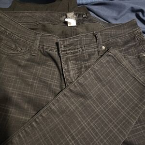 Torrid Black Plaid Jeans